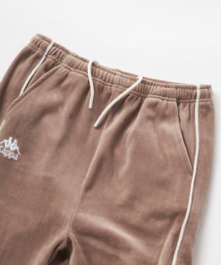 OP／FILA 【Kappa】ボックスシルエット ベロアトラックパンツ グレー