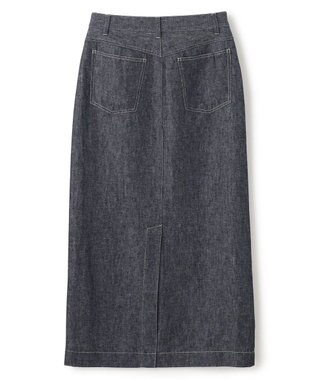 BEIGE， 【洗える】CUPHEA / Iラインロングスカート Indigo