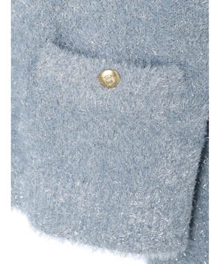 earth music&ecology キラキラシャギーカーディガン Sax