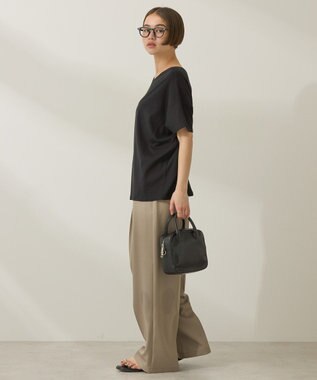 AMERICAN HOLIC 【接触冷感】フレンチスリーブコクーンプルオーバー Black