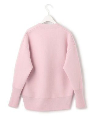 ICB 【洗える】ウールカシミヤ Vネックカーディガン ピンク系