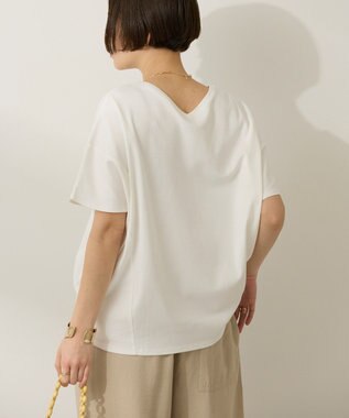 AMERICAN HOLIC 【接触冷感】フレンチスリーブコクーンプルオーバー Off White