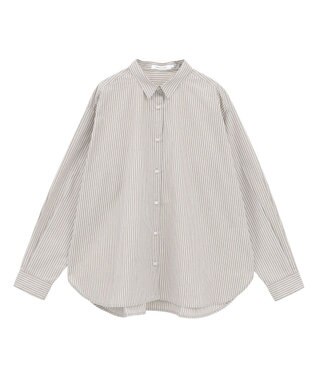 AMERICAN HOLIC イージーケアベーシックシャツ Stripe Brown