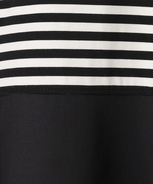 UNFILO BEAUTY FORM-T コンビティアード Ｔシャツ ボーダーブラック