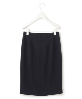 ICB L 【洗える】レーヨンライクトロ タイトスカート ネイビー系