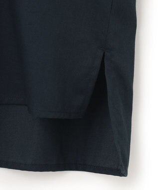 ICB 【洗える】コットンサテン　フレアスリーブブラウス パイングリーン系