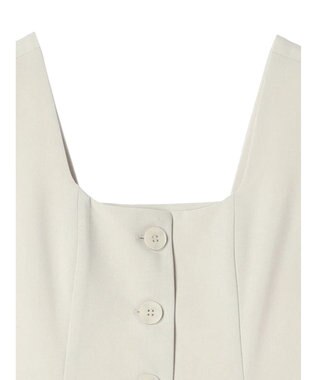 YECCA VECCA リネンライクビスチェベスト Light Beige