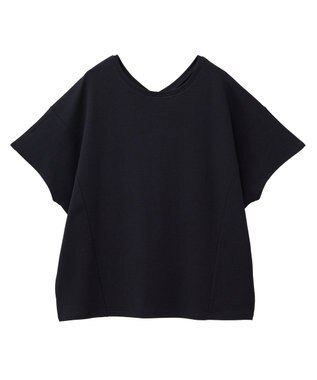 AMERICAN HOLIC 【接触冷感】フレンチスリーブコクーンプルオーバー Black