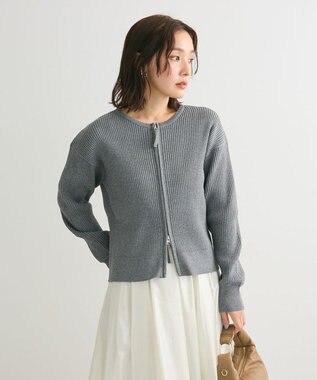 Green Parks ＺＩＰ付きニットカーディガン