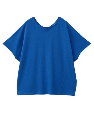 AMERICAN HOLIC 【接触冷感】フレンチスリーブコクーンプルオーバー Deep Blue