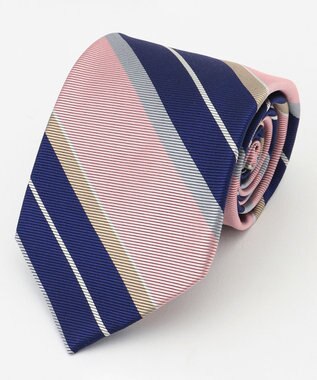 J.PRESS MEN シルクツイルストライプ ネクタイ ダルブルー系2