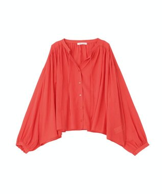 AMERICAN HOLIC スキッパーギャザーブラウス Red