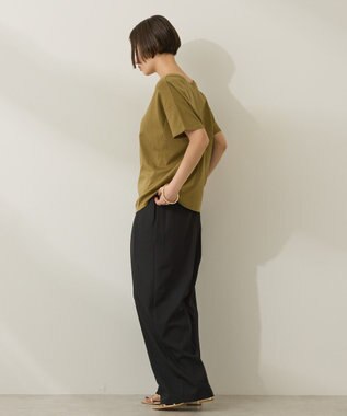 AMERICAN HOLIC 【接触冷感】フレンチスリーブコクーンプルオーバー Olive