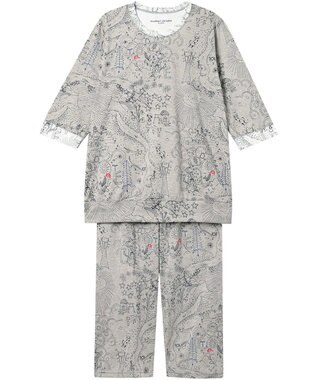 tsumori chisato SLEEP ツモリチサト パジャマ 綿100%(本体) 天竺素材 7分袖 長袖 8分丈 レディース UDT216 /ワコール