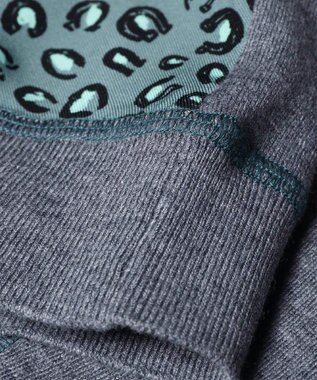 Paul Smith Horseshoe Leopard コンビ ニット グレイッシュブルー