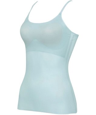 WACOAL 【GOCOCi ゴコチ】 ブラキャミソール ベタつきにくく乾きやすい 通気性がよい 立体的なバストシルエット レディース UGG171 /ワコール サックス