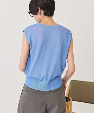 AMERICAN HOLIC 【2SET・接触冷感】カーディガン+ノースリーブニット Navy