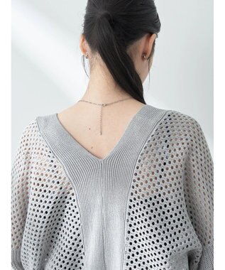 earth music&ecology メッシュボレロ Gray