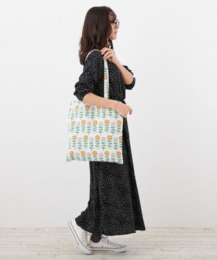 ROOTOTE 6452【A4サイズ収納】RO.トール.フラット.レトロ-A 01：マーガレット