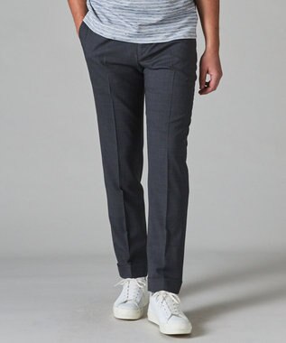 GOTAIRIKU ロングセラー【洗える/折り目加工/シワになりにくい/ウエストアジャスター】ウォッシャブル サマーウール100％パンツ_定番色(ノータック)23/24年モデル ミディアムグレー系