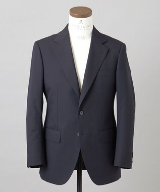 GOTAIRIKU 【御幸毛織】コンパクトヤーン Super120'sペーパープレス スーツ ネイビー系