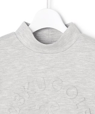 23区GOLF 【WOMEN】エンボスロゴダンボールモックネック ライトグレー系