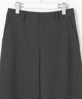 J.PRESS LADIES S 【洗える】アルガンシルク ワイドパンツ グレー系