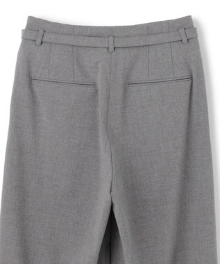 BEIGE， 【セットアップ対応・洗える・Precious 10月号掲載】ZEPHYR / ウールライクタックベルトワイドパンツ Top Gray