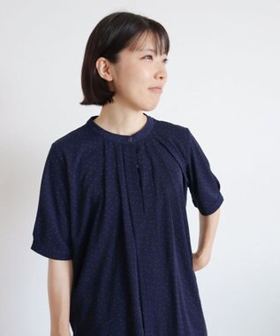 Green Parks ２ｗａｙ　５分袖ブラウソー Navy