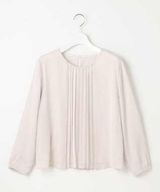 J.PRESS LADIES S プリーツシフォン カットソー ベージュ系