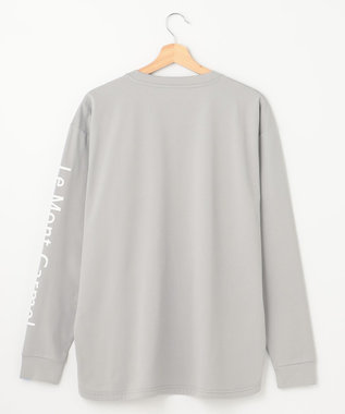 SHARE PARK MENS 【UNISEX】吸水速乾 ショルダーロゴロングスリーブTシャツ（L・XLサイズ） グレー