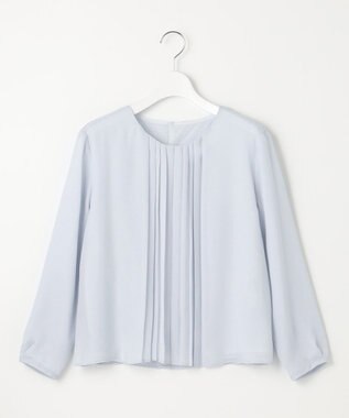 J.PRESS LADIES S プリーツシフォン カットソー サックスブルー系
