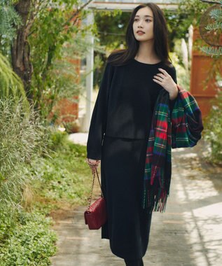 23区 キルティングチェーン ショルダー バッグ レッド系