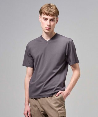 JOSEPH HOMME 【新色追加】ハイゲージベアスムース　VネックＴシャツ グレー系