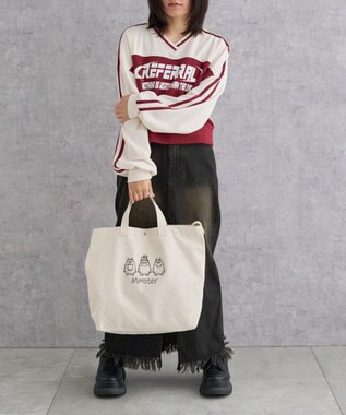 WEGO 2wayキャンバストート 柄6