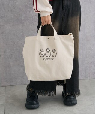 WEGO 2wayキャンバストート 柄6