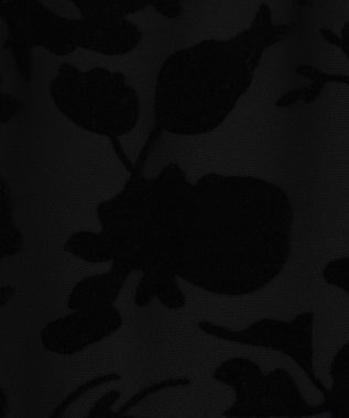 ANY SIS 【2SET】フェザー ニット × フロッキー スカート ライトグレー×ブラック