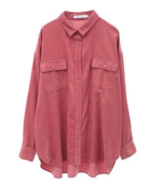 AMERICAN HOLIC Ｗポケットコーデュロイシャツ Pink