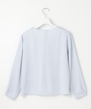 J.PRESS LADIES S プリーツシフォン カットソー サックスブルー系