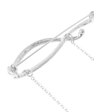 AMERICAN HOLIC ダブルチェーンブローチ Silver