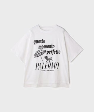 GRACE CONTINENTAL リゾートビーチTシャツ ホワイト