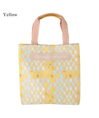 tsumori chisato CARRY タコチェック ハンドバッグ 手提げ 【 水や汚れに強いコーティング 】 イエロー