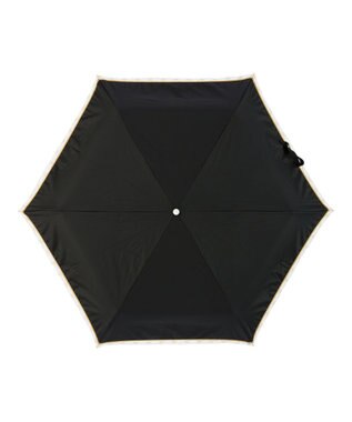 MOONBAT estaa 晴雨兼用 折りたたみ傘 オーガンジーマーガレット 日傘 遮光 遮熱 UV ブラック