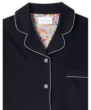 une nana cool ハイゲージコットンパジャマ　ＭＡＤＥ　ＷＩＴＨ　ＬＩＢＥＲＴＹ　ＦＡＢＲＩＣ BL