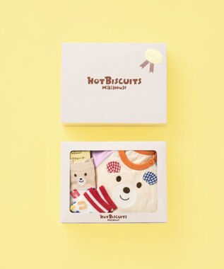 MIKI HOUSE HOT BISCUITS ボディシャツ＆レッグウォーマーギフトセット【BOX付き】 アイボリー