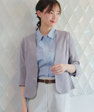 Tiaclasse L カラーレスサマージャケット グレー