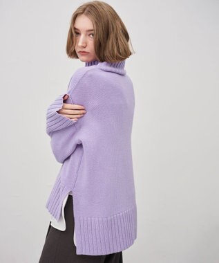 uncrave チャンキーニット プルオーバー ラベンダー