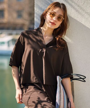 ANY 楽映えスキッパーブラウス