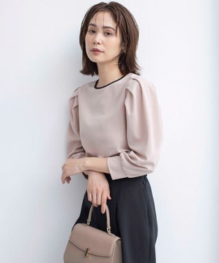 組曲 ライトアムンゼンジャージーバックリボン トップス ローズ系