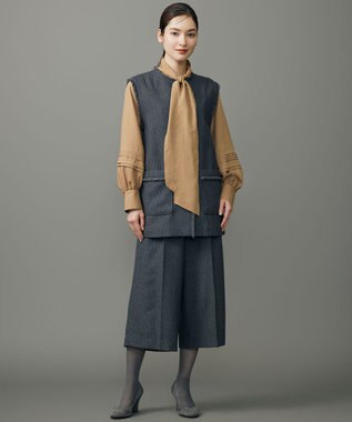 自由区 【カタログ掲載】ブライトリングツイード ジレ スレート